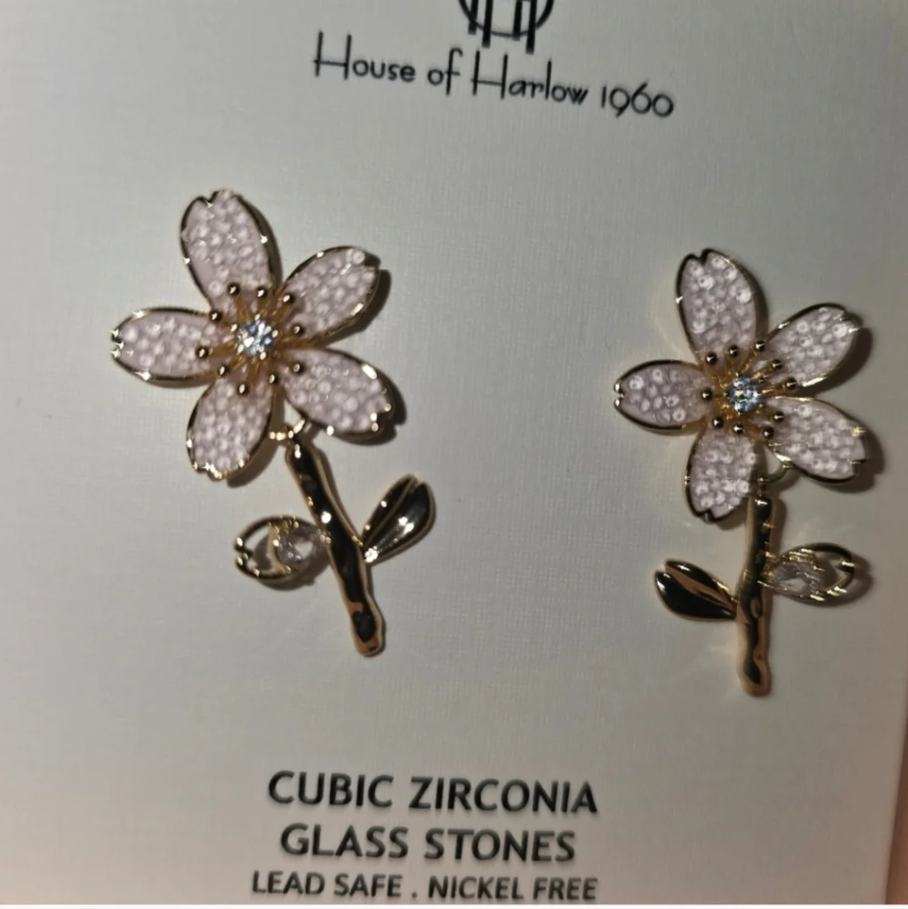 House of Harlow 1960 Flower Earrings - Picture 3 of 5